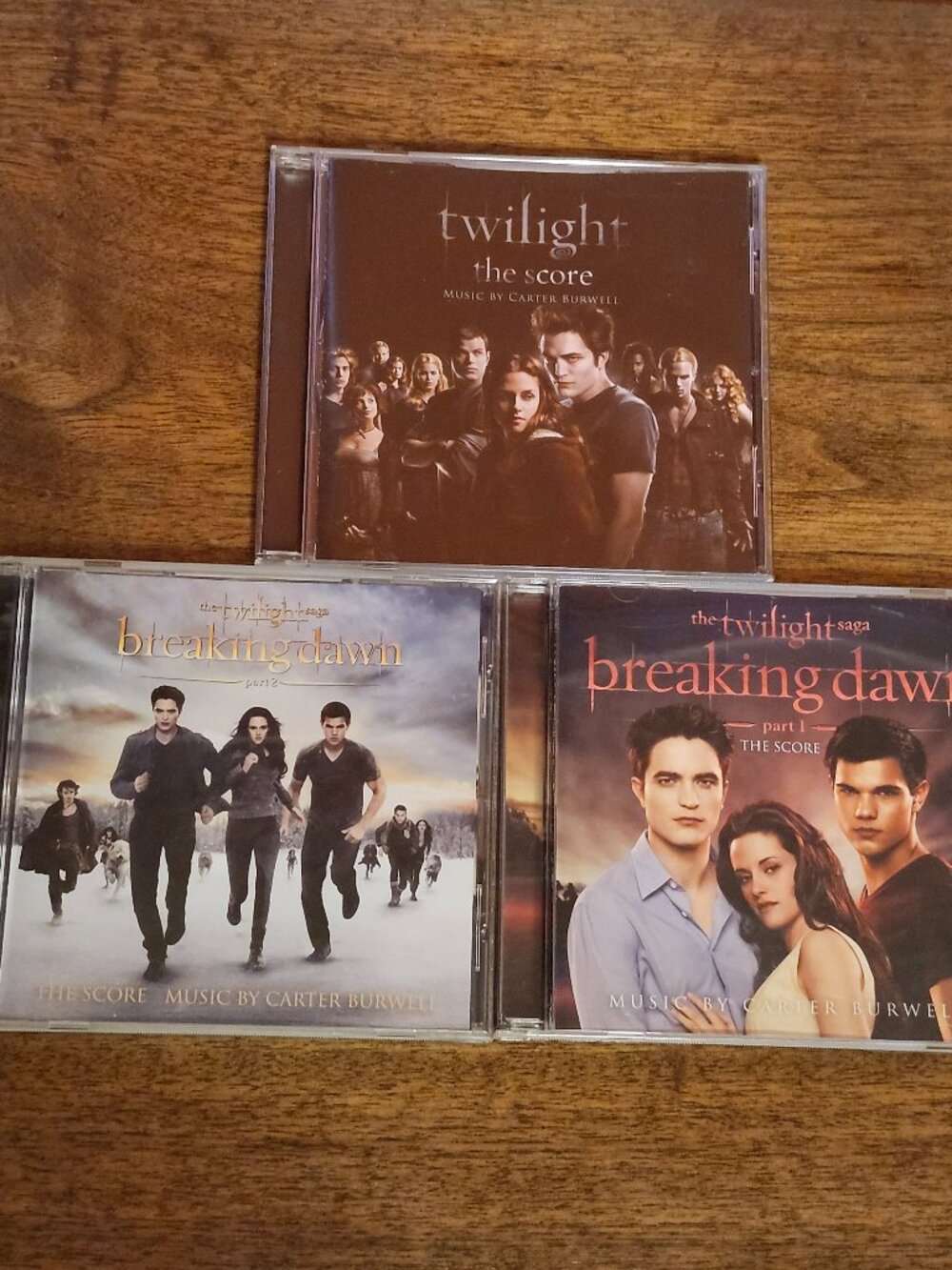 Twilight the Movie Soundtracks Breaking Dawn Part 1 + 2 Lot of 3
